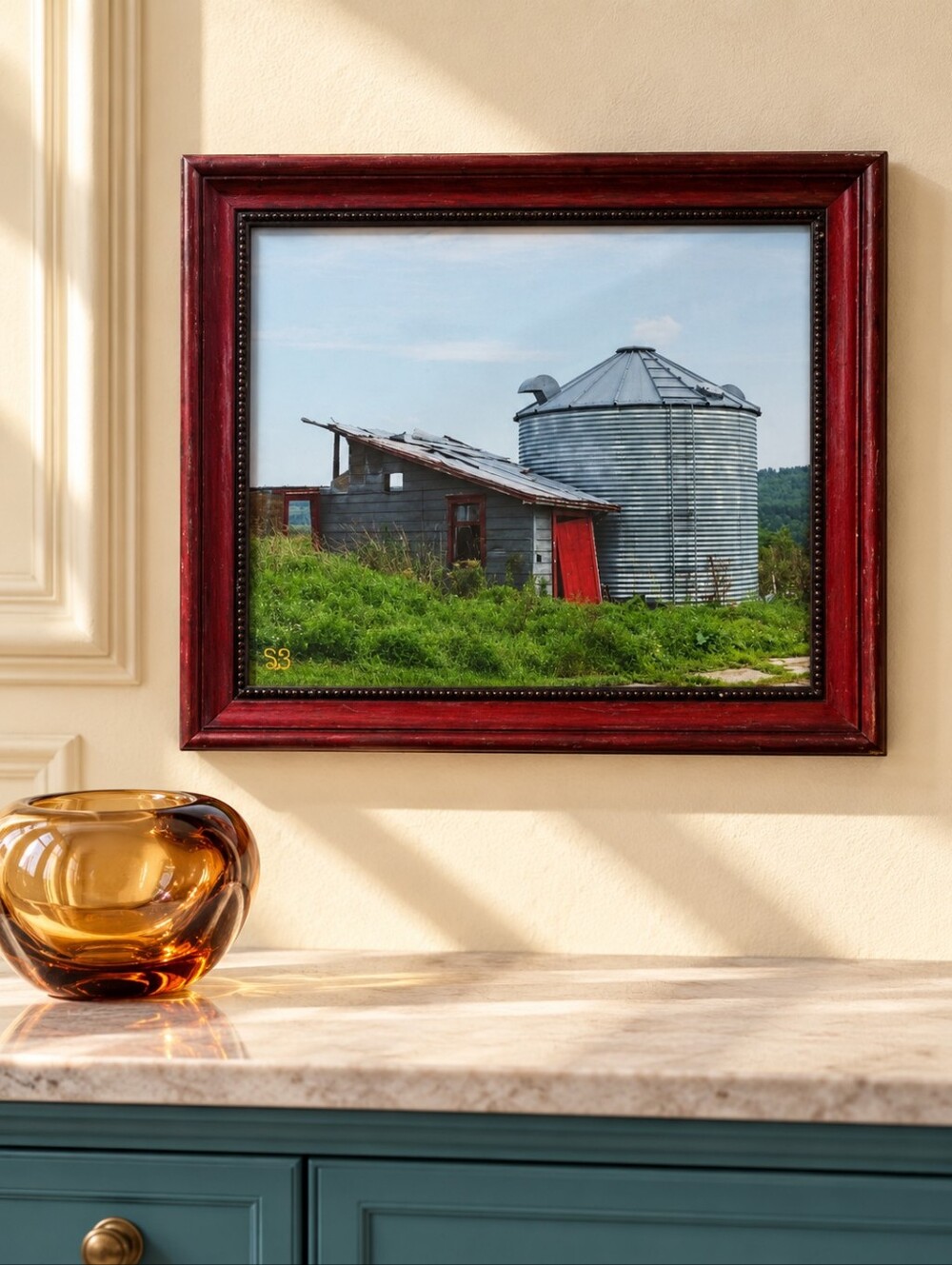 Envisioned by SB Original NB Photography Rural Barn Silo Framed 8x10